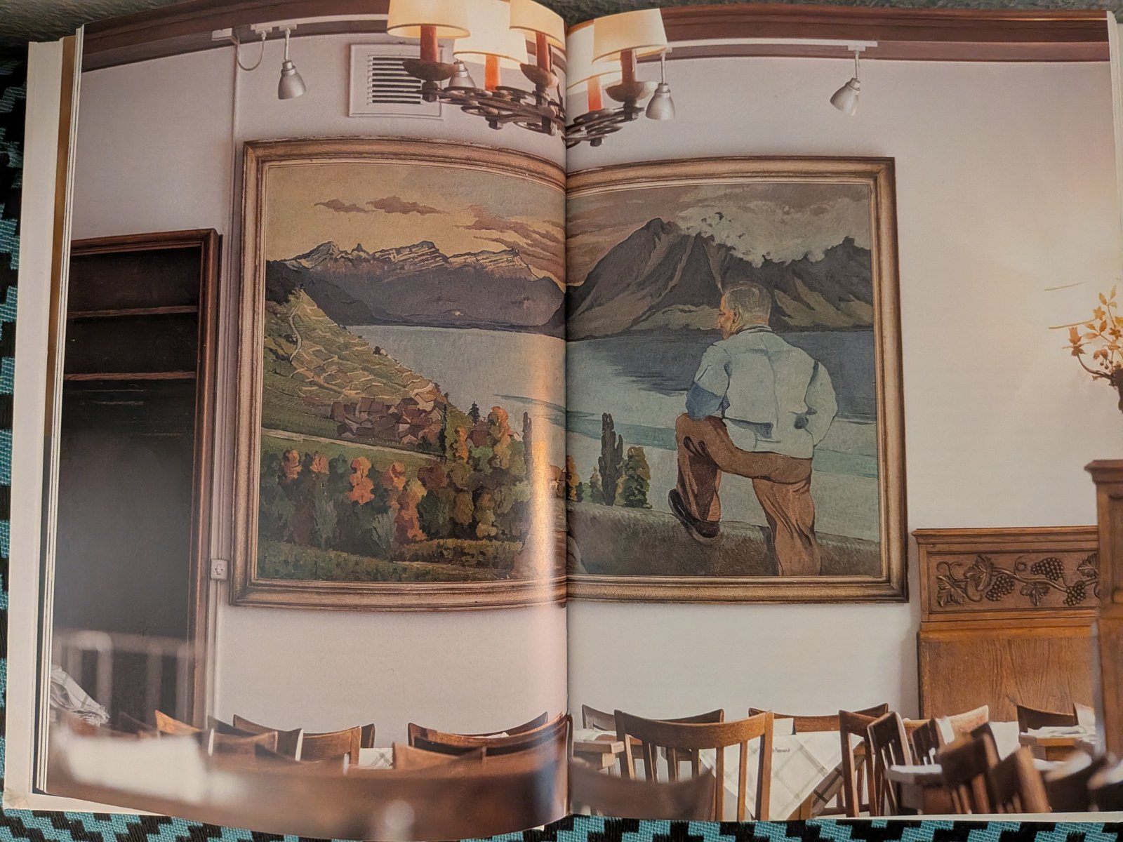 Reproduction du tableau à l'intérieur du livre