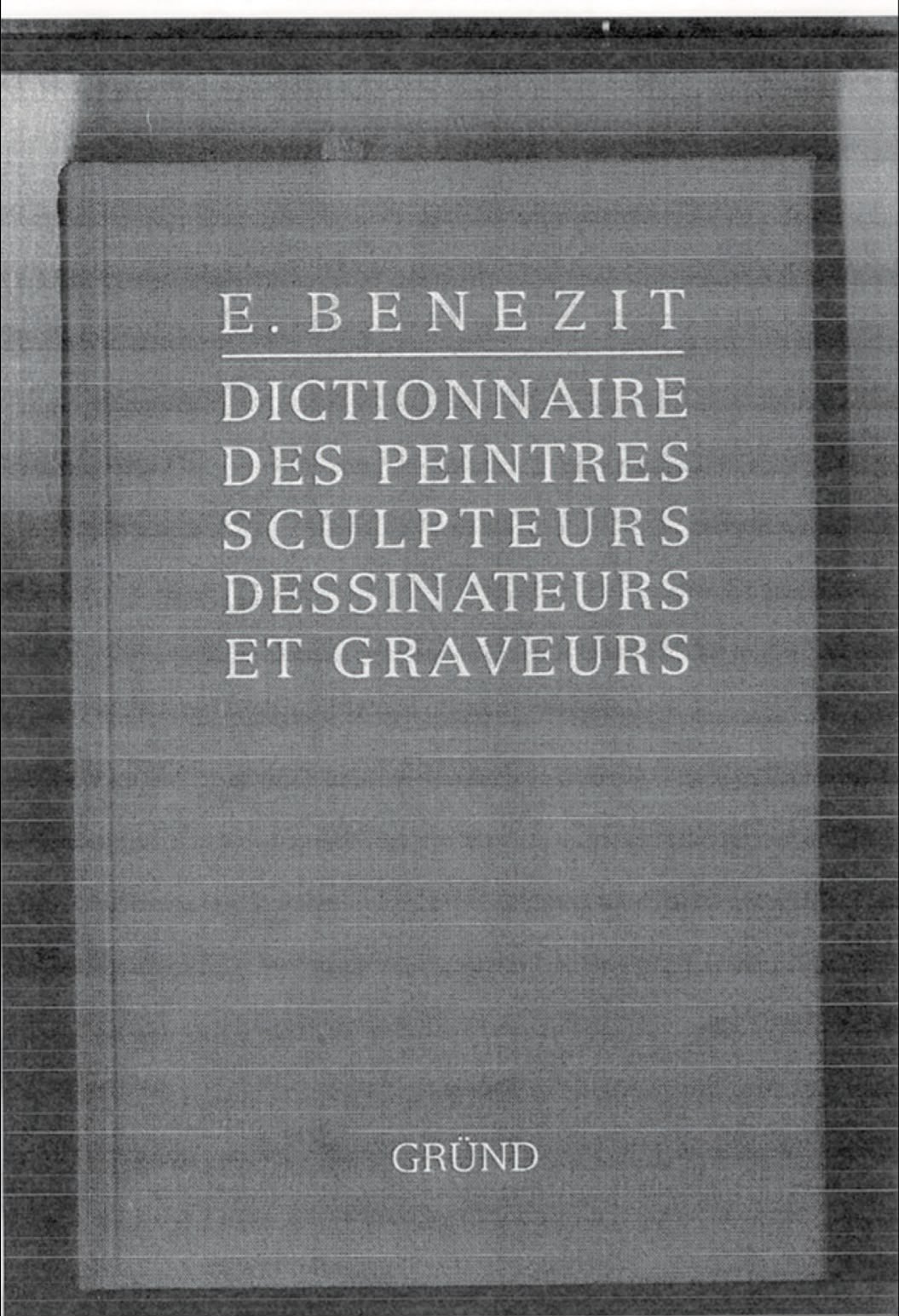 Couverture Benezit